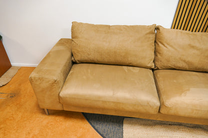 Refurbished Grote U bank Microvezel Camel bruin