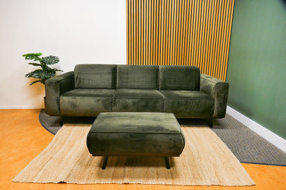 Refurbished 4 Zits Velvet Groen Bepure Home Statement Met Hocker