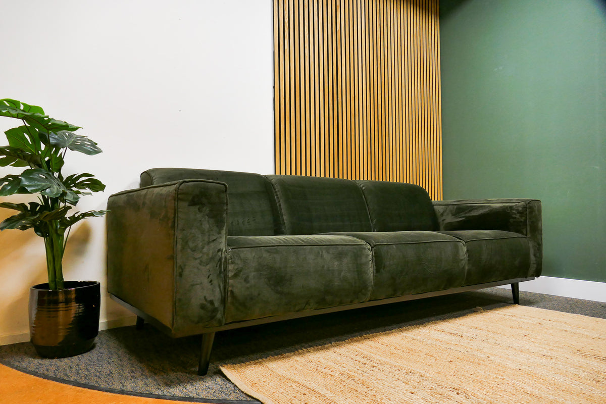 Refurbished 4 Zits Velvet Groen Bepure Home Statement Met Hocker
