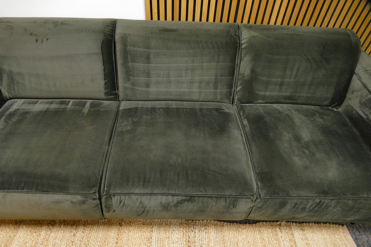 Refurbished 4 Zits Velvet Groen Bepure Home Statement Met Hocker
