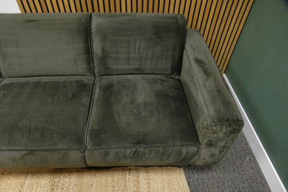 Refurbished 4 Zits Velvet Groen Bepure Home Statement Met Hocker