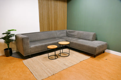 Refurbished Hoekbank Donker Grijs VT Wonen