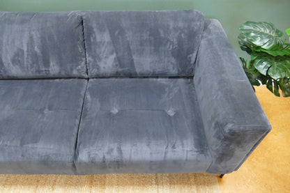 Refurbished Chaise Longue Trendhopper Ribstof Blauw