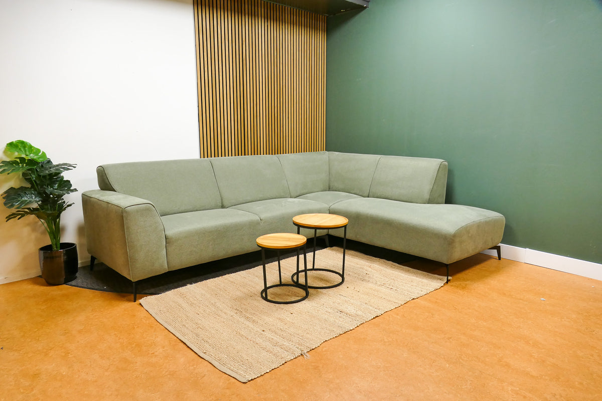 Refurbished Moderne Hoekbank Mintgroen