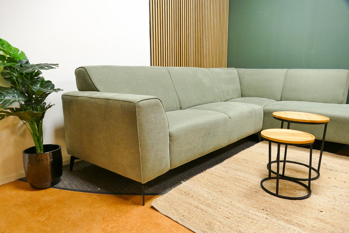 Refurbished Moderne Hoekbank Mintgroen