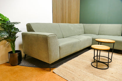 Refurbished Moderne Hoekbank Mintgroen