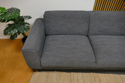Refurbished DFS Hoekbank Antraciet Gemeleerd
