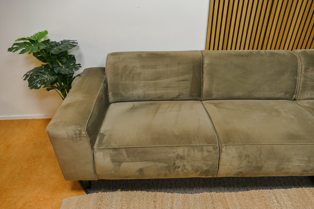 Refurbished Hoekbank Velvet Taupe