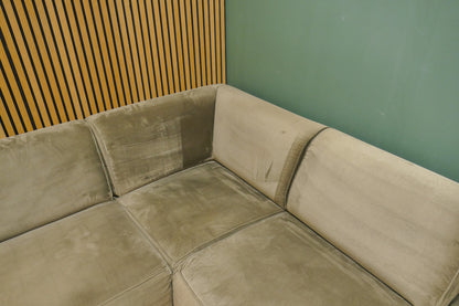 Refurbished Hoekbank Velvet Taupe