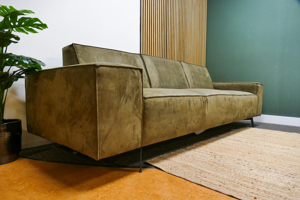 Refurbished Montel Giant 4 Zits Met Hocker Groen