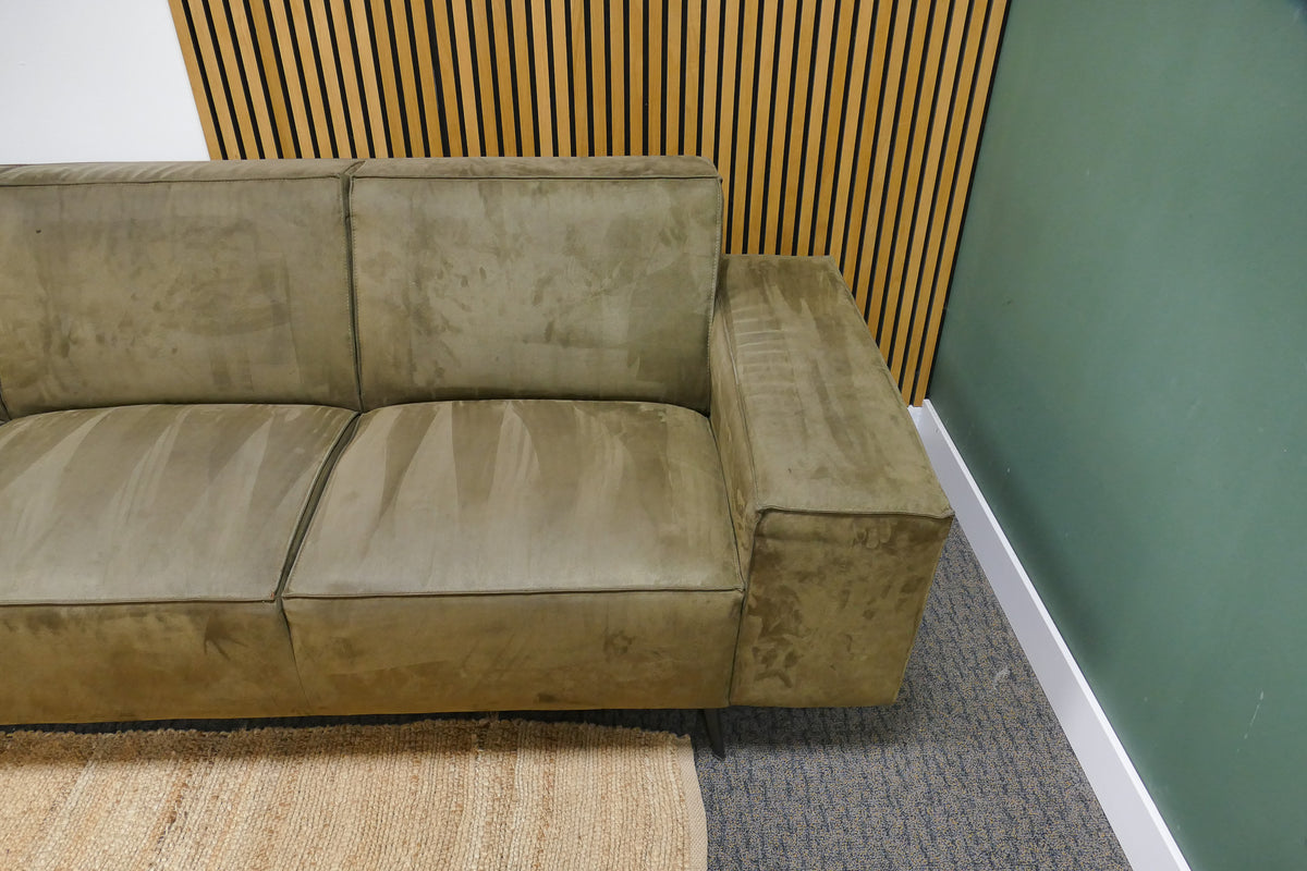 Refurbished Montel Giant 4 Zits Met Hocker Groen