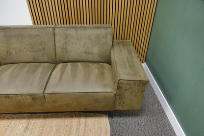 Refurbished Montel Giant 4 Zits Met Hocker Groen