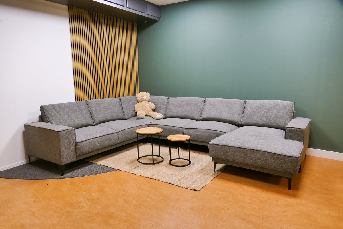 Refurbished ProfijtMeubel U Bank Calira Antraciet