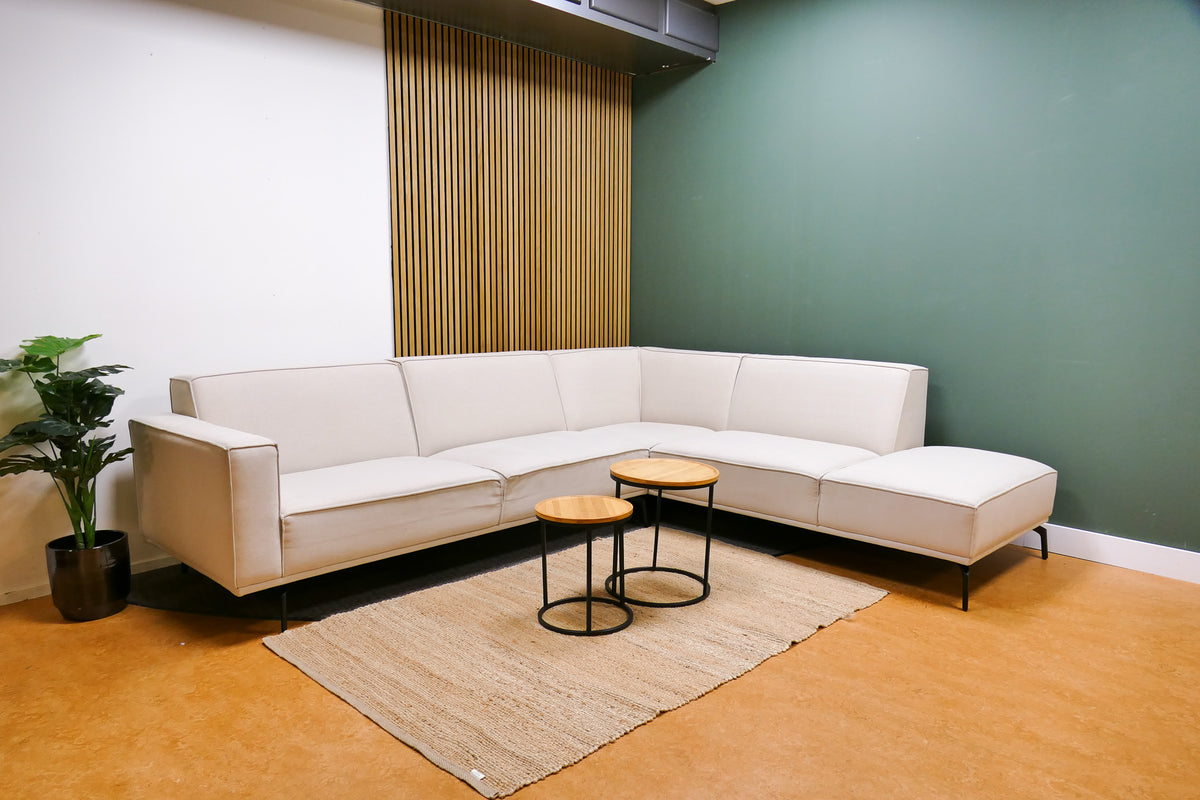 Refurbished Moderne Hoekbank Corné Beige