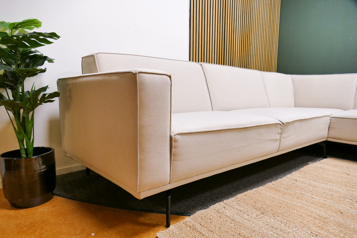 Refurbished Moderne Hoekbank Corné Beige