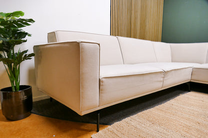Refurbished Moderne Hoekbank Corné Beige