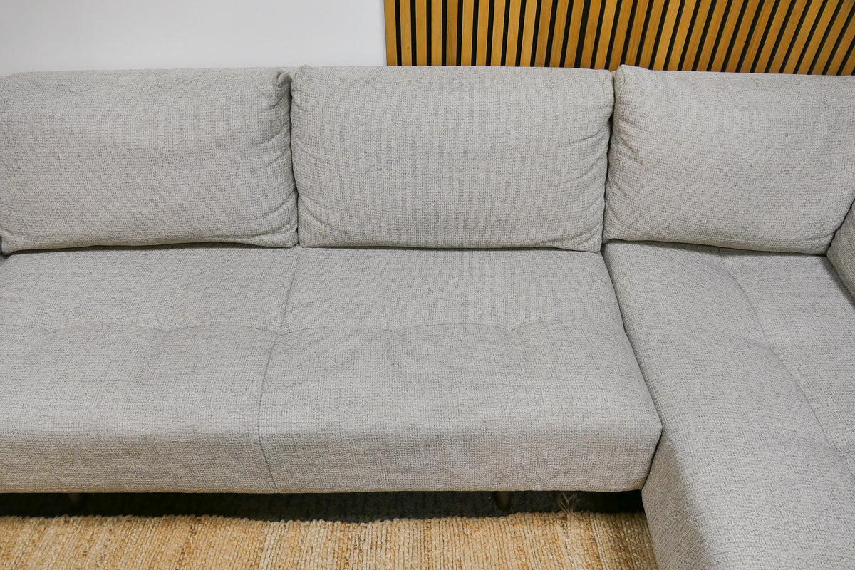 Refurbished Passe Partout Gianni U Bank Gemeleerd Grijs