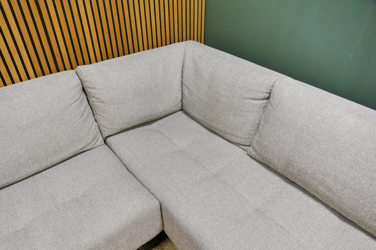 Refurbished Passe Partout Gianni U Bank Gemeleerd Grijs