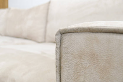 Refurbished Goossens Hoekbank Beige Jonas