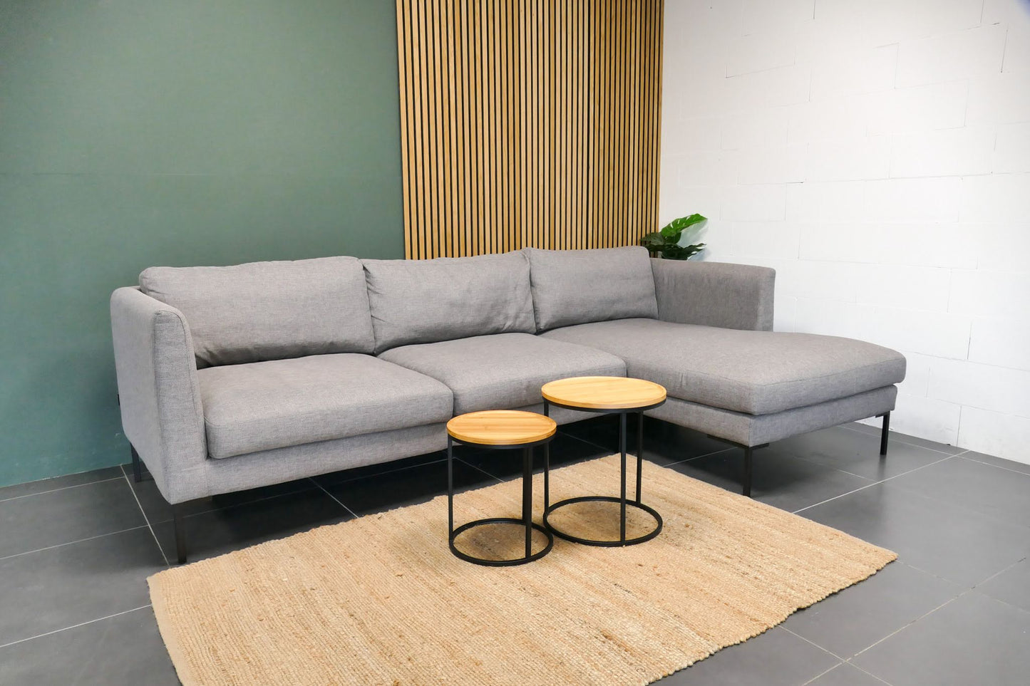 Refurbished Goossens Chaise Longue grijs