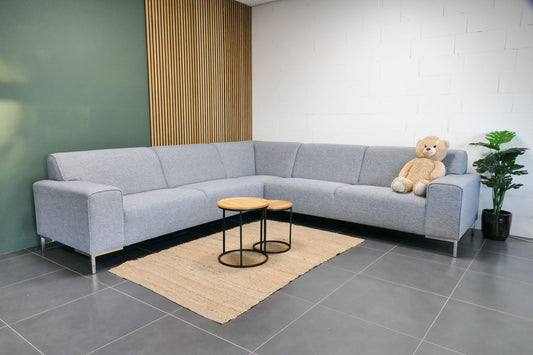 Refurbished Hoekbank Piet Klerkx Lichtgrijs