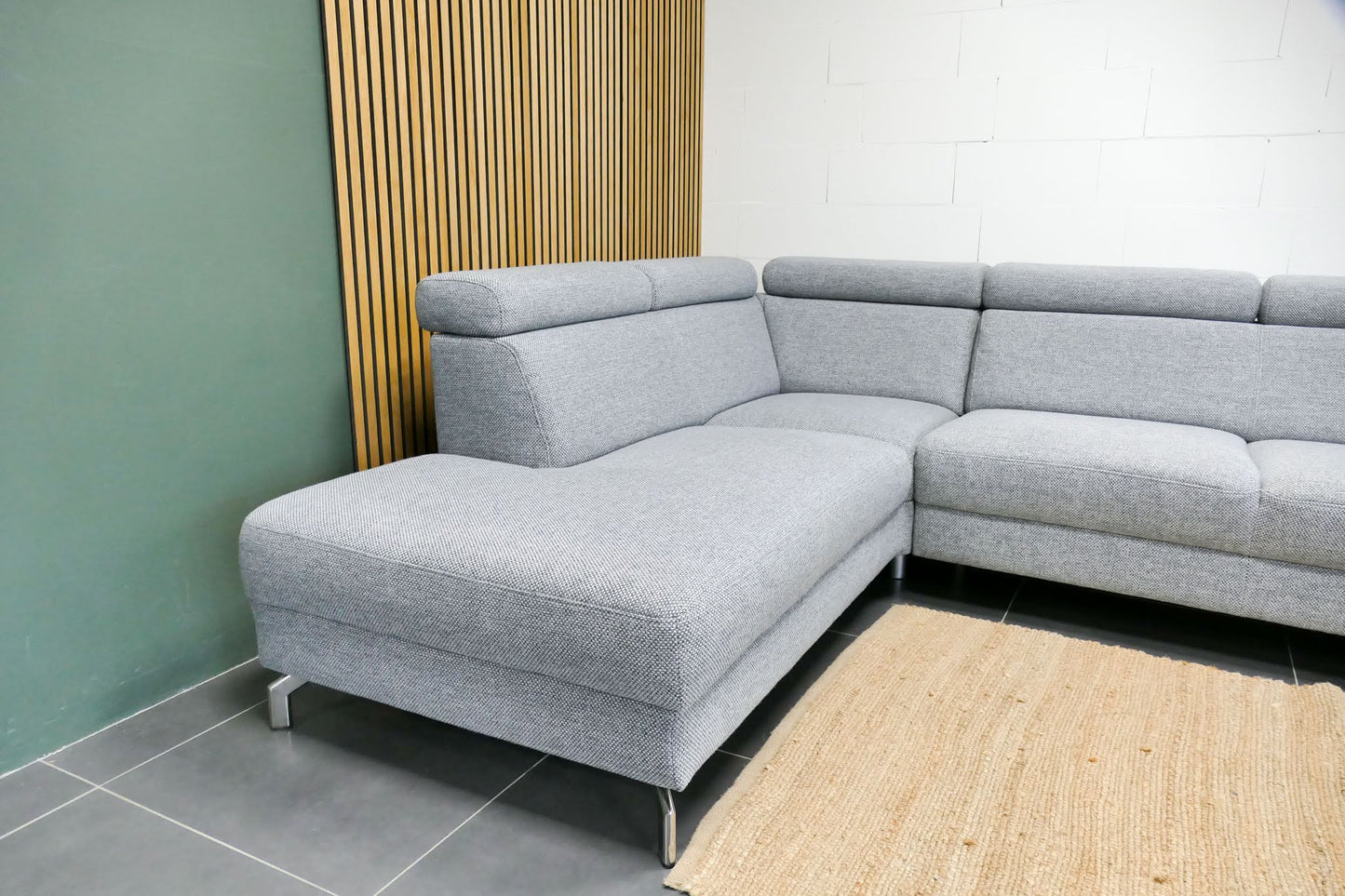 Refurbished Montel Hoekbank Chicago Lichtgrjis