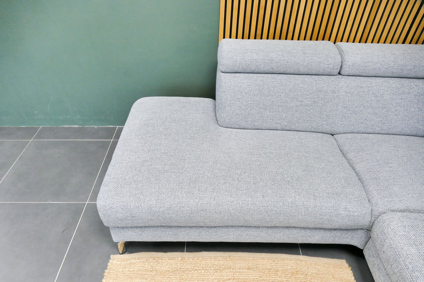 Refurbished Montel Hoekbank Chicago Lichtgrjis