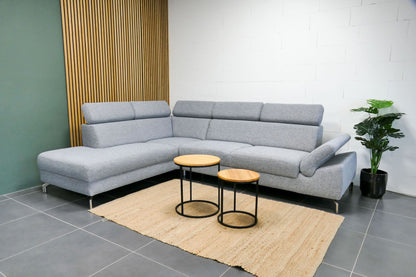 Refurbished Montel Hoekbank Chicago Lichtgrjis