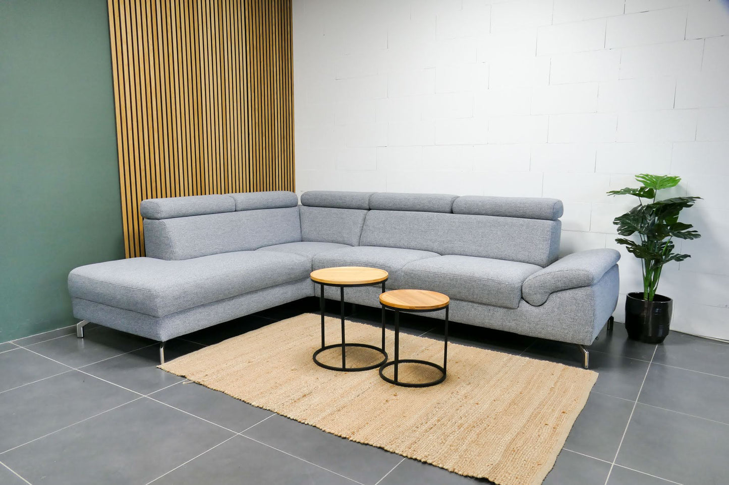 Refurbished Montel Hoekbank Chicago Lichtgrjis