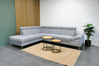 Refurbished Montel Hoekbank Chicago Lichtgrjis