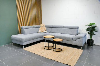 Refurbished Montel Hoekbank Chicago Lichtgrjis