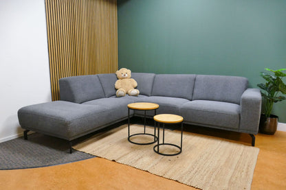 Refurbished Montel Hoekbank Viano Donkergrijs