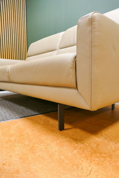 Refurbished 2,5 Zits Bank Prominent T501 Beige Leer