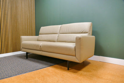 Refurbished 2,5 Zits Bank Prominent T501 Beige Leer