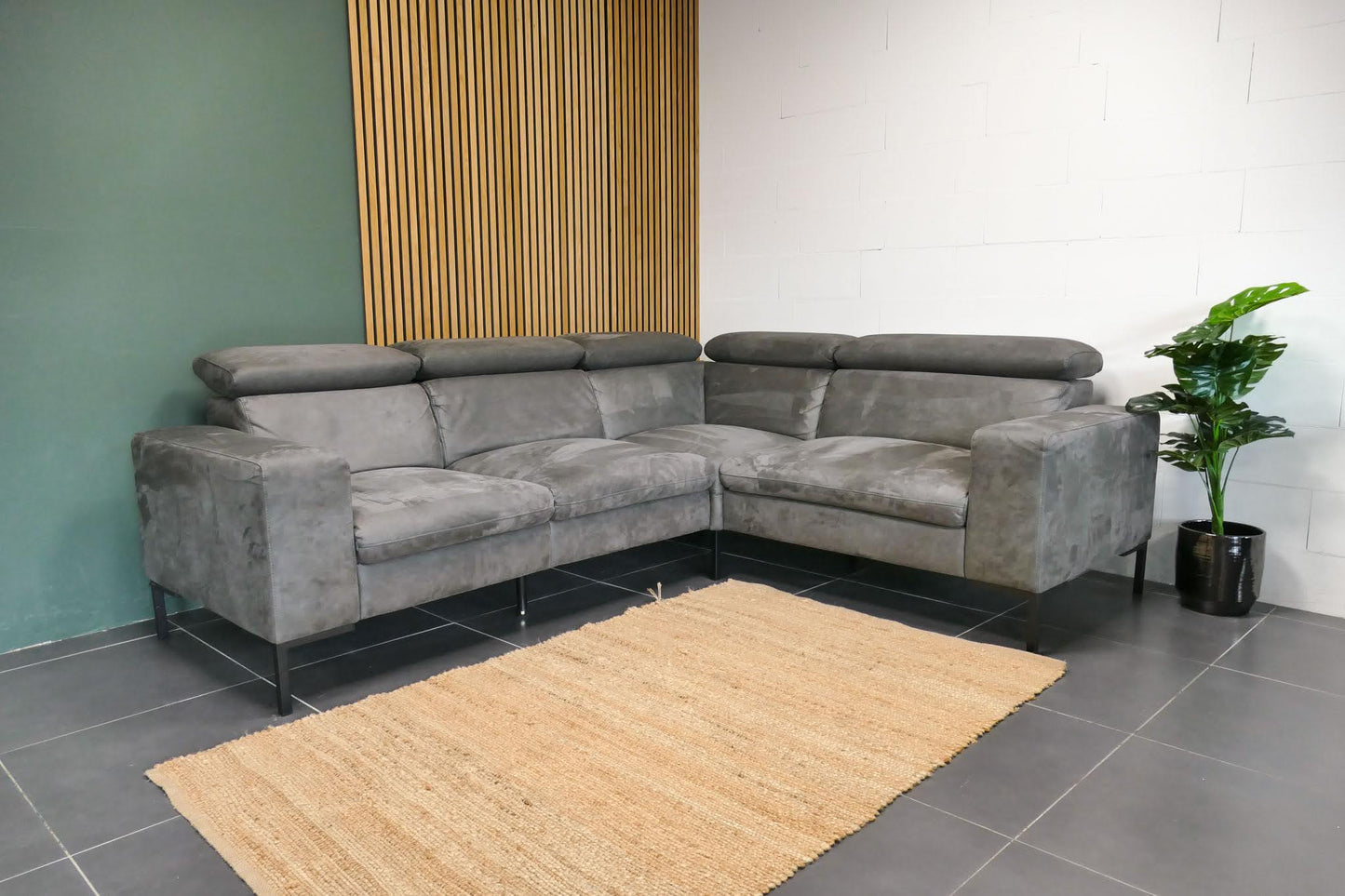 Refurbished Feelings Hoekbank met Verstelbare Hoofdsteunen