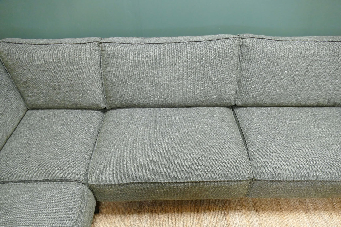 Refurbished Moderne Hoekbank Groen
