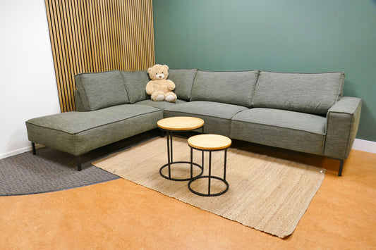 Refurbished Moderne Hoekbank Groen