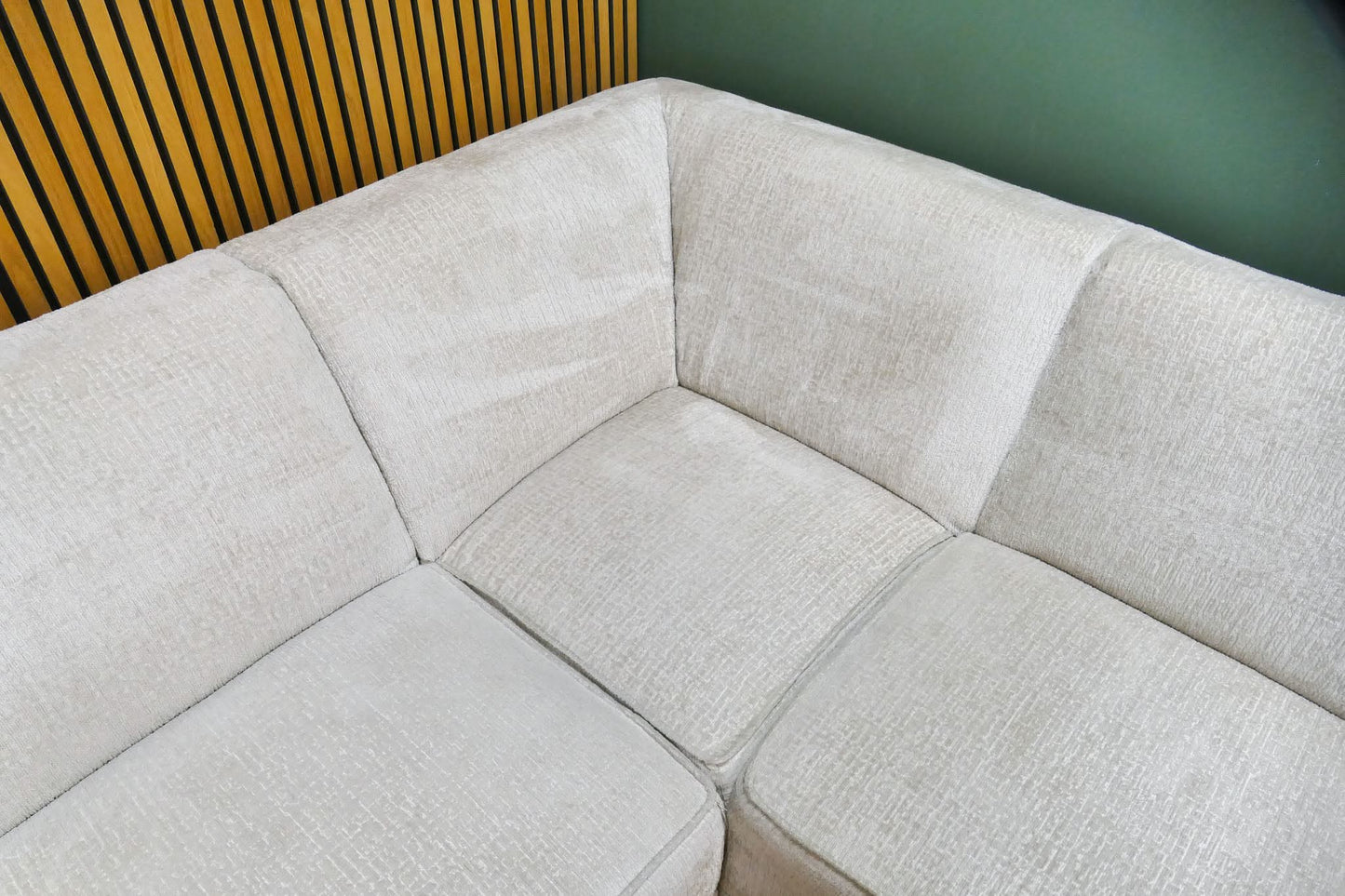 Refurbished Loods 5 Hoekbank Beige Creme