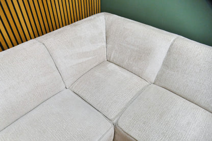 Refurbished Loods 5 Hoekbank Beige Creme