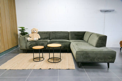 Refurbished Hoekbank BePureHome Velvet Groen