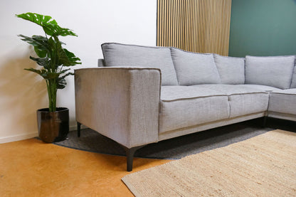 Refurbished Grote U-Bank Calira Lichtgrijs