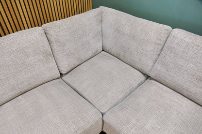 Refurbished Pronto Hoekbank Beige Gemeleerd