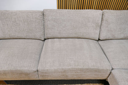 Refurbished Pronto Hoekbank Beige Gemeleerd