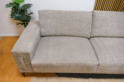 Refurbished Pronto Hoekbank Beige Gemeleerd