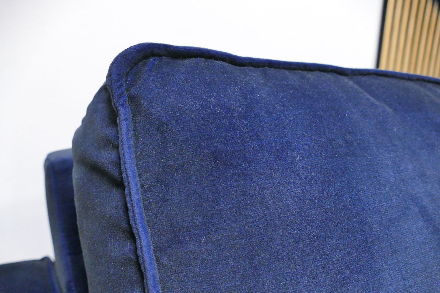 Refurbished Hoekbank Velvet Donkerblauw