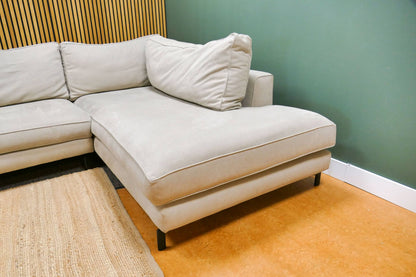 Refurbished Hoekbank Beige Soof's Interieur