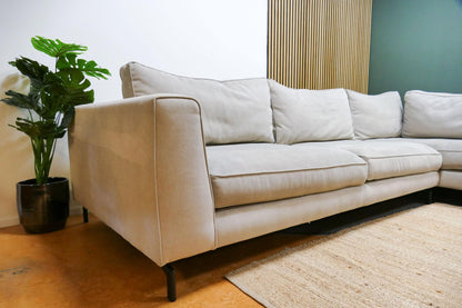 Refurbished Hoekbank Beige Soof's Interieur