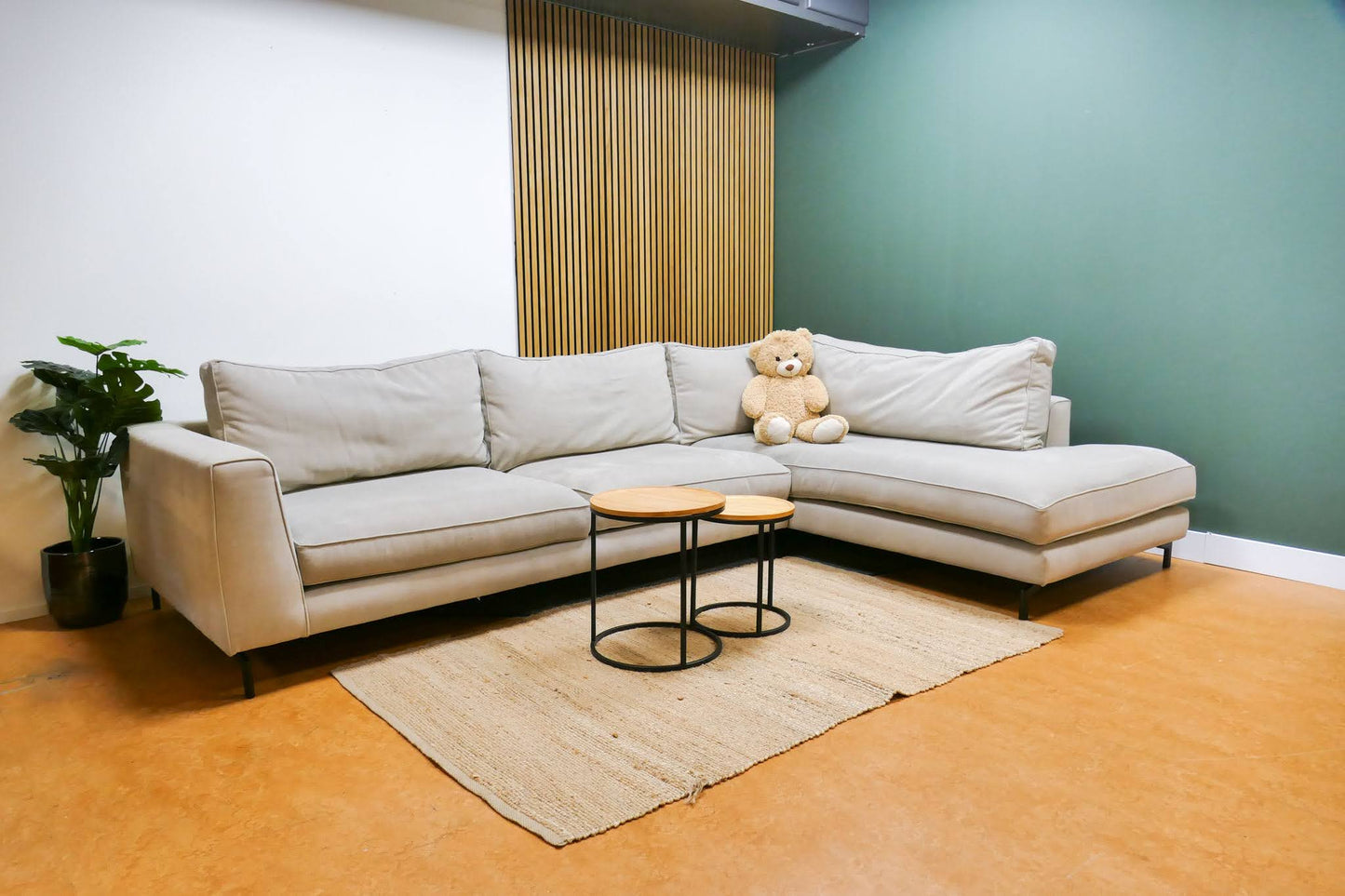Refurbished Hoekbank Beige Soof's Interieur