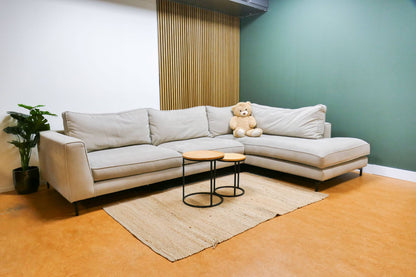 Refurbished Hoekbank Beige Soof's Interieur
