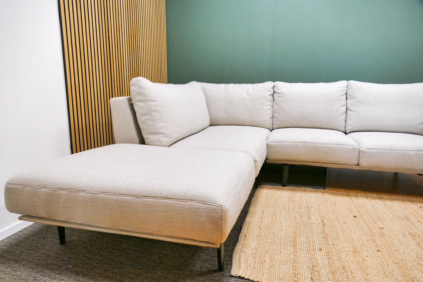 Refurbished Hoekbank Passe Partout Gianni Beige
